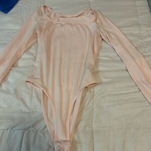 Pink Long Sleeve One Piece